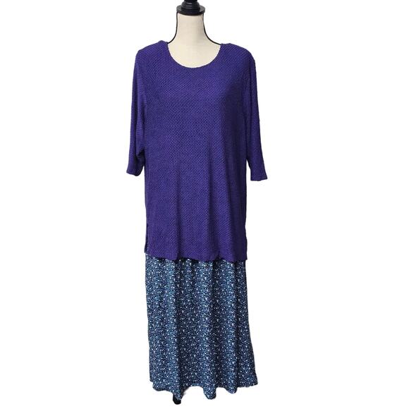 Sharade Vintage Blouse and Tank Dress Sets Womens Plus Size 16W Lagenlook - Picture 2 of 12